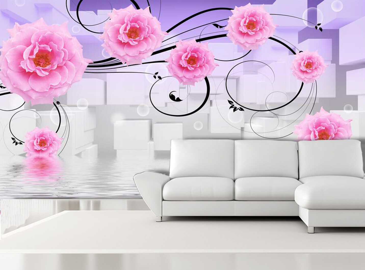 3D Rose Petals 1827NA Wallpaper Wall Mural Removable Self-adhesive Fay