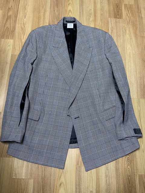 XS Vetements Houndstooth Oversized arm-cutten blazer jacket