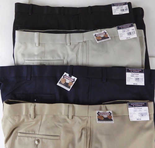 Roundtree \u0026 Yorke Easy Care Flat Front 