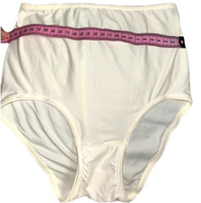 Vtg Olga Secret Shapers Hi-Leg Brief Micro-Solutions Body Contour Off White Sz 5