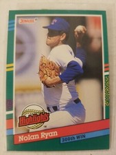 1991 Donruss Bonus Cards #BC15 Nolan Ryan 300W Texas Rangers