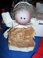 HANDMADE ANGEL - Made from Paper Lunch Bag - Kid's Craft Idea