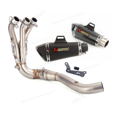 For Yamaha MT-09 FZ09 XSR900 2021-2024 Exhaust System Header Pipe 51mm Mufflers