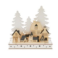 Led Weihnachsszene Dorfidylle Weihnachtsdeko Leuchtdeko Hti-Living