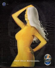 Vintage print advertisement Alcohol ST. Pauli Girl Lager Drop Dead Germany Beer