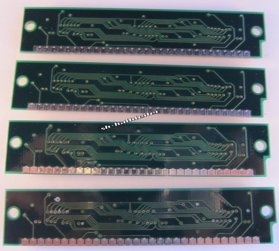 4 Stück/pcs - SIMM Modul 30pol. 256K x 9 - 70ns SIMM Module 30 pin - A28/3352 - Bild 2 von 2