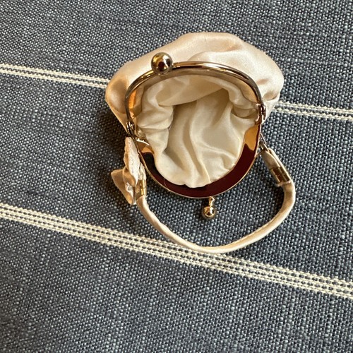 American Girl Midnight Holly Puppengröße Handtasche Gold Schleife Accessoire Urlaub - Bild 2 von 3
