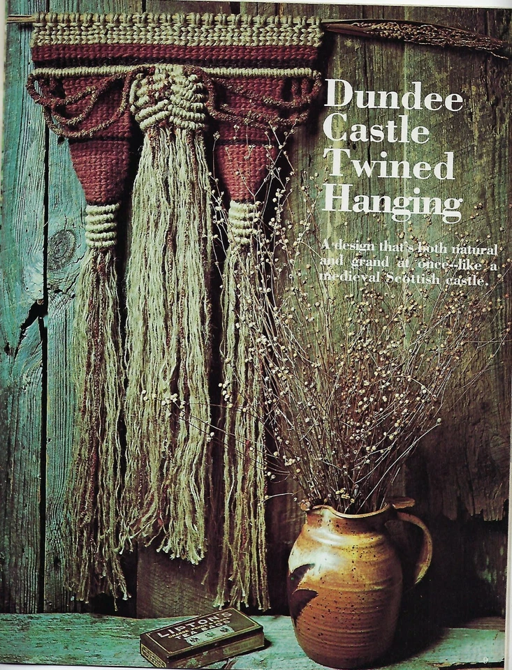 Libro artesanal de patrones de canasta y colgantes de pared tejido fuera del telar #7211 Foto 2 de 4