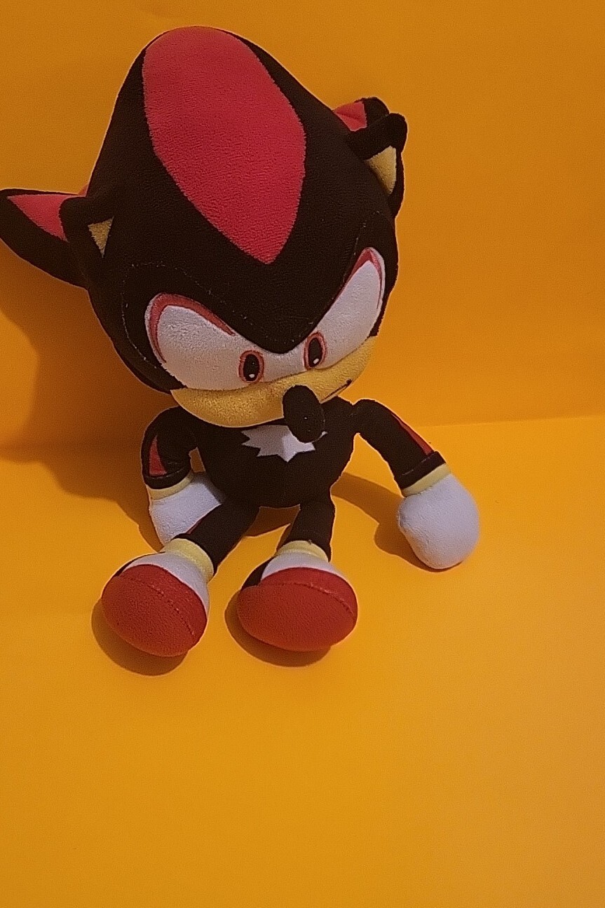 SONIC THE HEDGEHOG SHADOW PLUSH 12" AUTHENTIC NEW. IN STOCK!