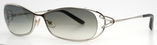 FRED LUNETTES Volute 112 Silver Womens Wrap Semi Rimless Sunglasses 53-14-130