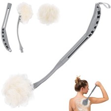 Loofah On A Stick 20.5 Shower Sponge Loofah Back Scrubber Exfoliation And Impro