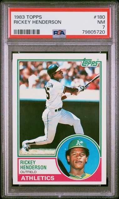 Rickey Henderson 1983 Topps Baseball
