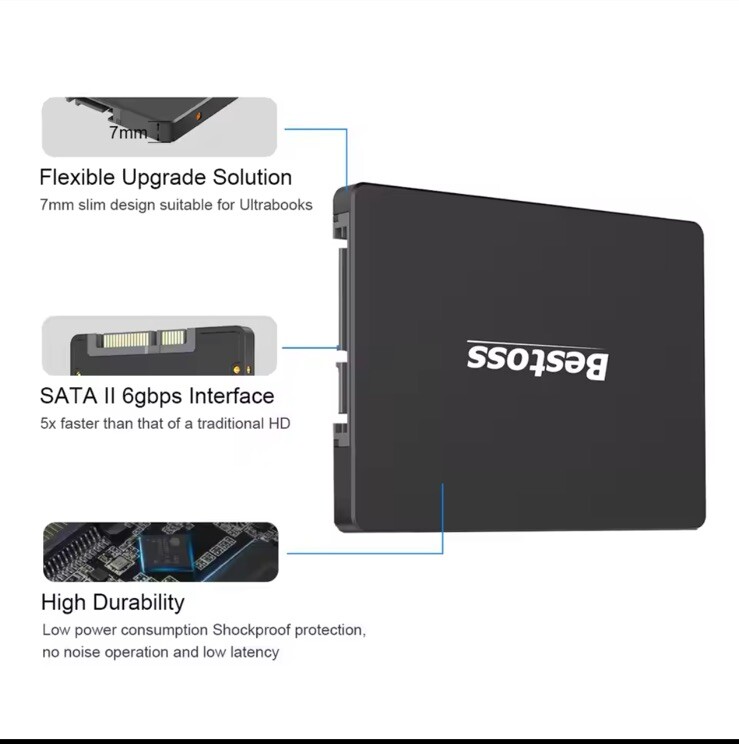 Bestoss SSD Internal 2.5 inch Sata 120GB 240GB 480GB Hard