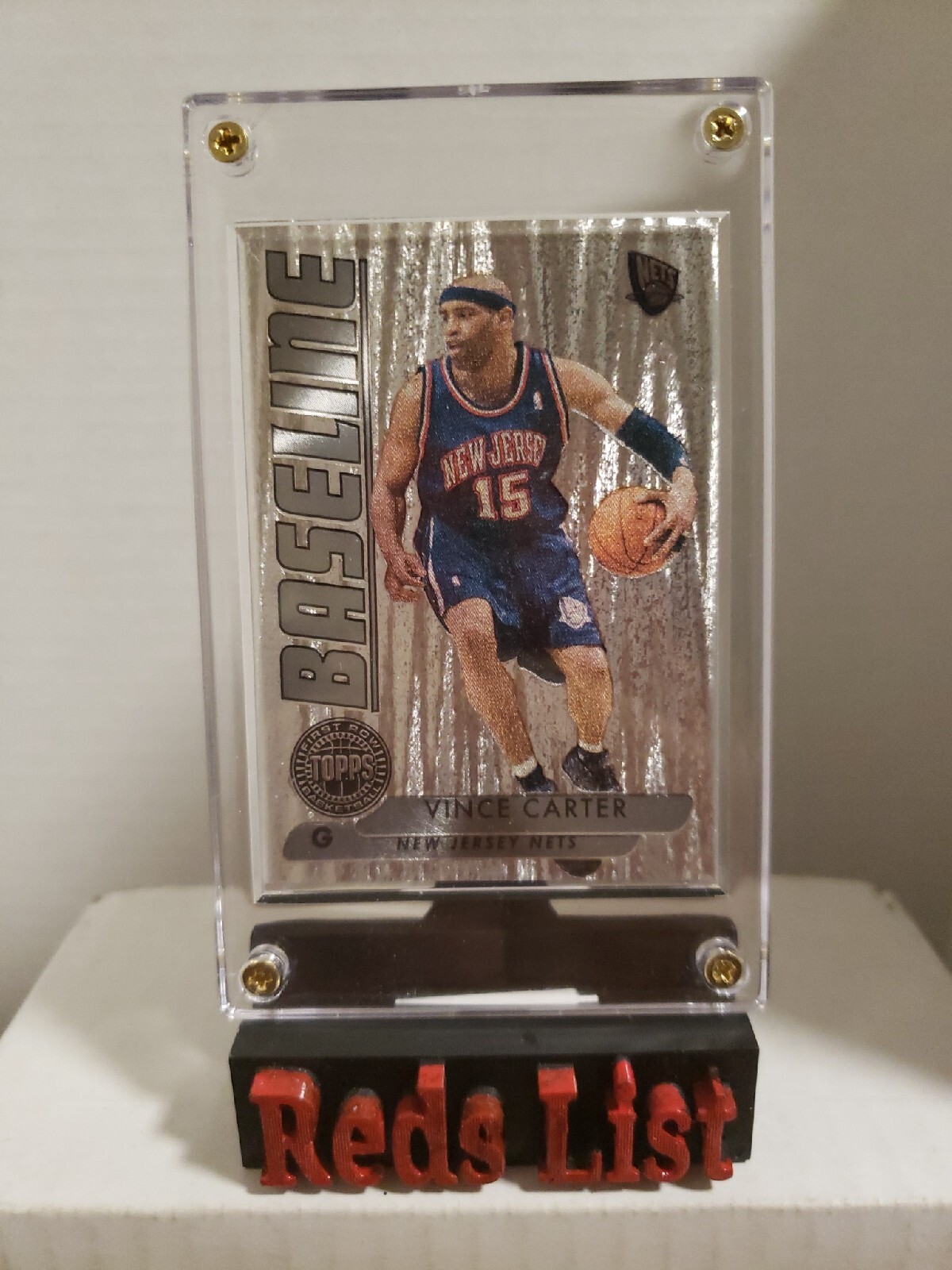 2005 06 prima fila argento base 40 99 Vince Carter #BL46 reti in maglia nuova
