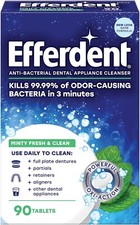 Efferdent Retainer Cleaning Tablets, Denture Cleanser Tablets for Dental Applian