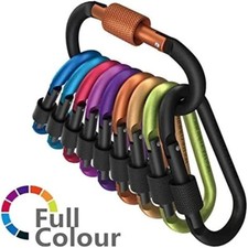 Tactical Carabiner Tourist Carabin Clip Keys Keychain Set Aluminum Alloy Camping