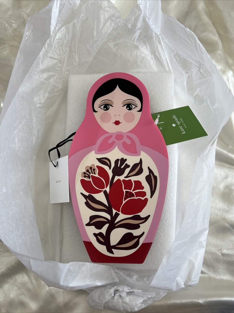 kate spade ポンチョ RARE NEW KATE SPADE NOVELTY OOH LA RUSSIAN STACKING DOLL FACE