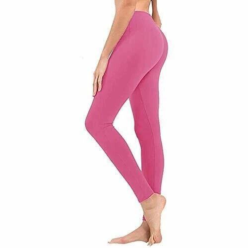 2 Pairs Price of 1 Pink Leggings Yoga Gym Workout Pant ONE SIZE ALL PPL