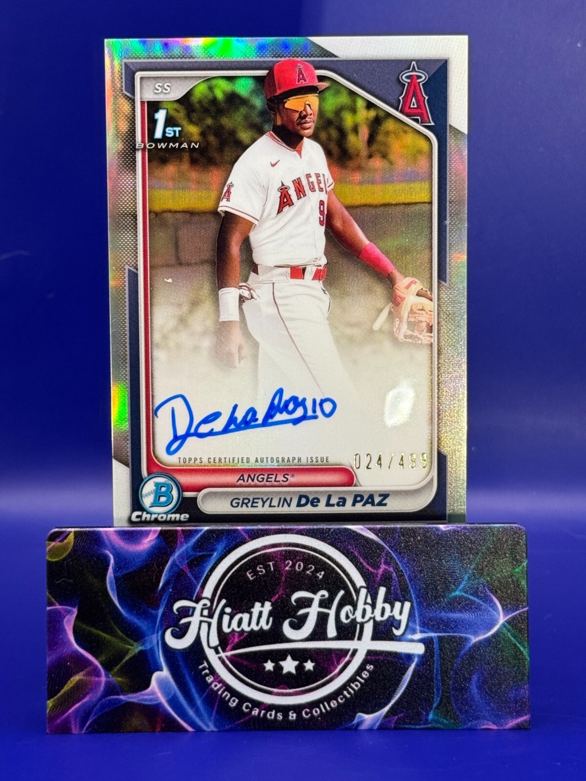 2024 Bowman Chrome - Greylin De La Paz #CPA-GD - Refractor Auto /499