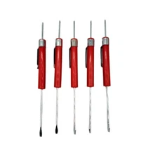 Lot 5 Professional Philips Flat Head Pocket Electronics Mechanic Screwdriver NEW