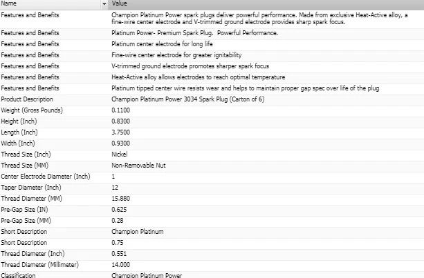 6 Pack Champion Platinum Spark Plugs Set for VOLKSWAGEN ROUTAN 2009-2010 V6-4.0L - Image 4 of 4