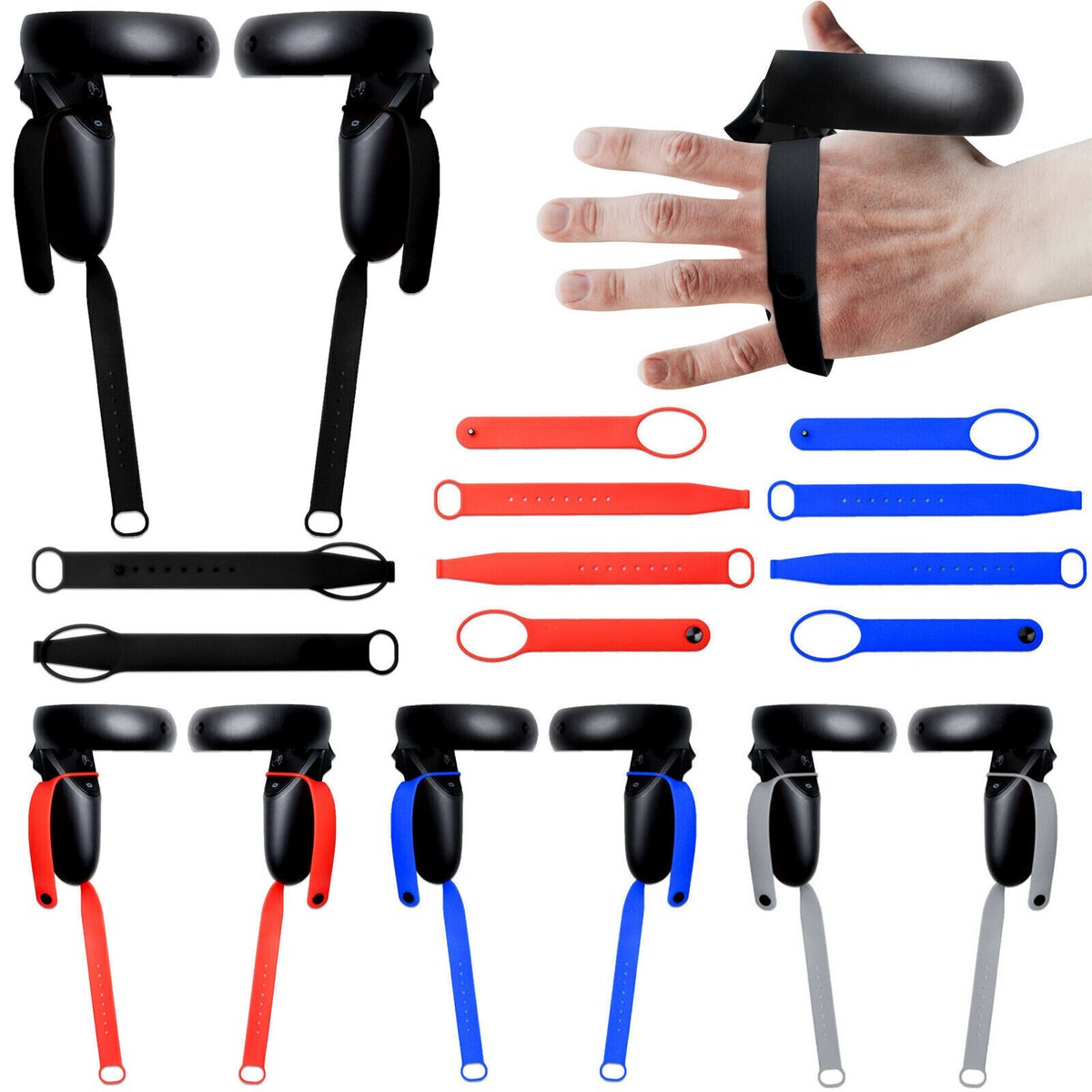 For /// Quest Rift S Touch Controller Grip Wrist Knuckle Strap Handle Belt