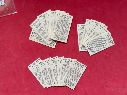 KINGS AND QUEENS FULL SET 30 CARDS 1961 GAYCON PRODUCTS - Picture 2 of 2