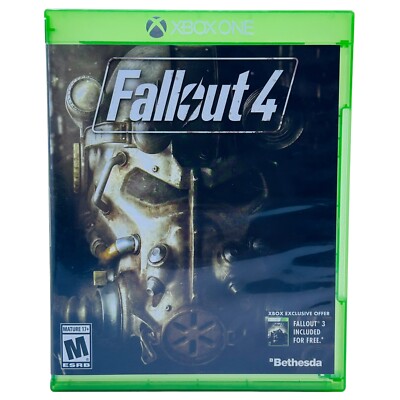 Fallout 4 (Microsoft Xbox One, 2015) CIB Complete Tested Game w/ Manual