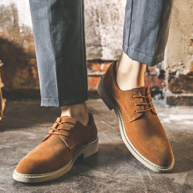British Retro Faux Suede Casual Lace-Up 