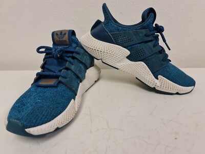 Adidas White Turquoise Prophere Knit Trainers Size UK