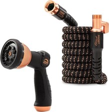 Pocket Hose Copper Bullet with Sprayer Expanding Garden Hose 50.Ft