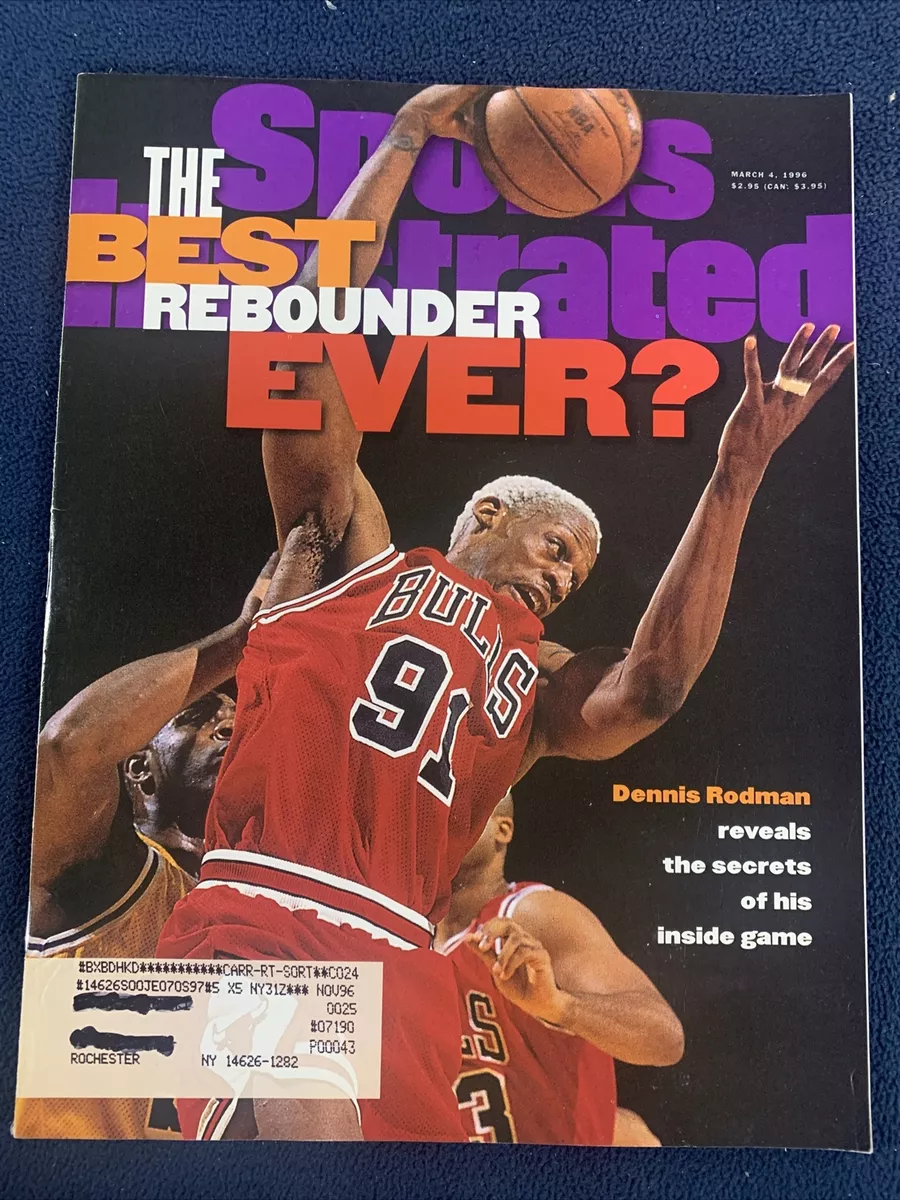 Sports Illustrated March 4 1996 Dennis Rodman Best Rebounder Ever Chicago Bulls