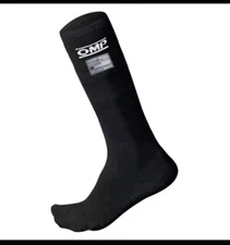OMP Racing One Socks My2021 Black - Size M (Fia 8856-2018) Fireproof Motorsport.