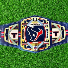New Houston Texans  Legacy Title Football  Championship Belt 4mm ZINC