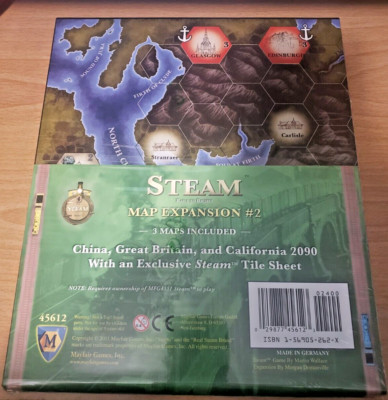 Steam Rails to Riches Map Expansion # 2 (Mayfair Games) (New, Sealed)