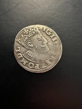 European Medieval Poland  3 Groschen 1590 Sigismund III