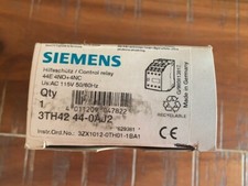 SIEMENS 3TH4244-0AJ2 / 3TH42 44-0AJ2  Control Relay 120VAC (BRAND NEW)
