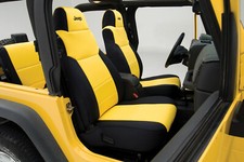 Premium Genuine Neoprene Custom Front Seat Covers For Jeep Wrangler Tj With Logo