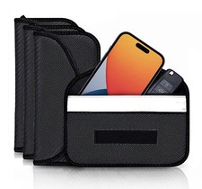 4-Pack Faraday Bags Signal Blocking for Car Keys Phones Anti-Theft RFID