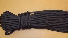 NEW 7/16" (11mm) x 50' Double Braid Static Line, Safety Rope, Black