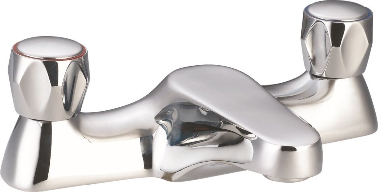 Diva Bath Filler Tap in Chrome Finish - Deck Mounted Bath Filler Mixer Tap