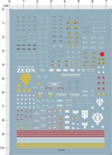 Super Detail HG 1/144 Scale MS-06J Zaku II GDM  Model Kit Water Slide Decal