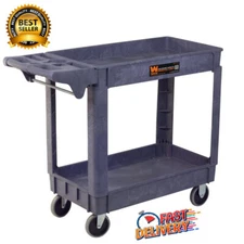Service Utility Cart Heavy Duty 500lbs Tool Storage Shop Garage W/ Wheel Rolling