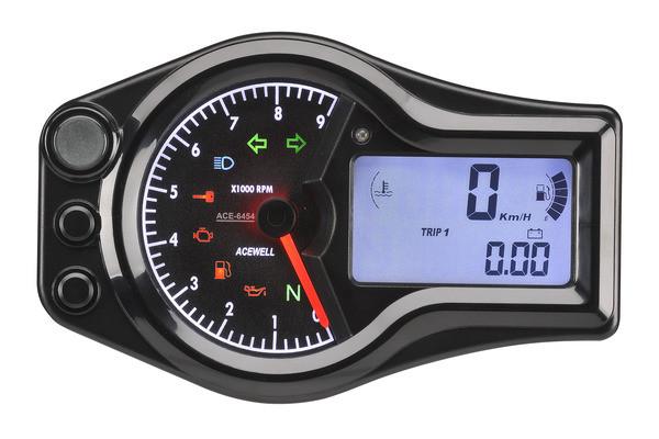 Acewell Digital Sports Track Bike Speedometer with Analogue Tacho