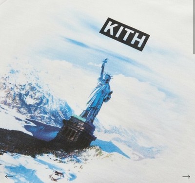 Kith Ellis Mountain Crewneck White Size XL DEADSTOCK Confirmed 