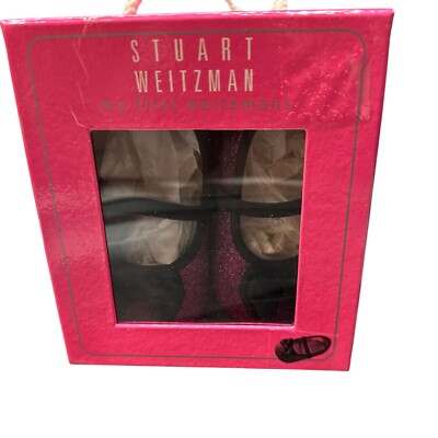 Stuart Weitzman Kids Girls Ballet Flats Shoes Size Purple Glitters