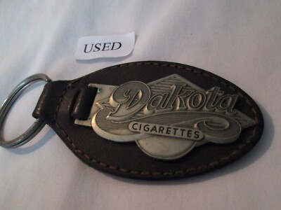 DAKOTA CIGARETTES LEATHER KEYCHAIN BOTTLE OPENER