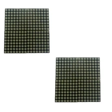 2x Mini 16x16 Matrix Red LED Display 1.9MM Dot Module MCU SPI Board