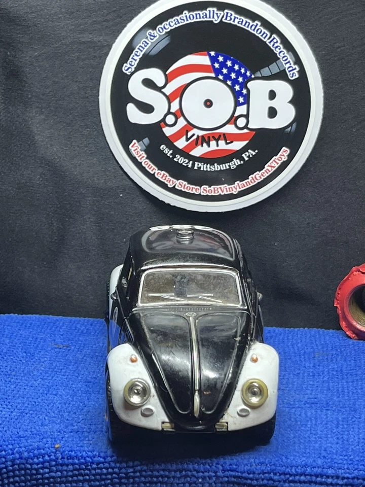 Volkswagen Classic Beetle Police 1967 Kinsmart Friction diecast 1:32 excelente estado Foto 3 de 4