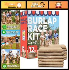 Large Burlap Potato Sack Race Bags - 23x40" Outdoor Game Set for Kids  Adults -